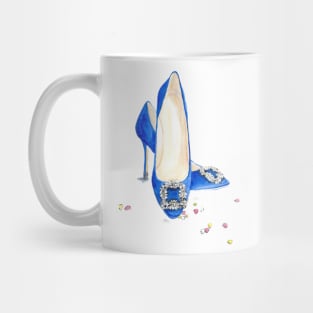 Blue Shoes and Diamonds Mug